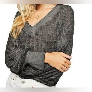 We The Free South Side Thermal Top in Gray